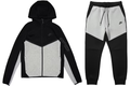 Nike Tech Fleece Windrunner Full Zip Hoodie & Jogger Set Dark Grey Heather/Black