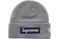 Supreme New Era Box Logo Beanie (FW25) Heather Grey
