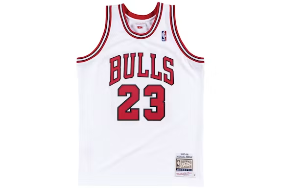 Chicago Bulls Home 1997-98 Michael Jordan Authentic Jersey White