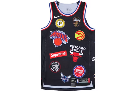 Supreme Nike/NBA Teams Authentic Jersey Black