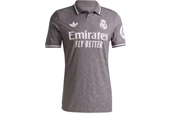 adidas Real Madrid 24/25 Third Jersey Charcoal/Charcoal