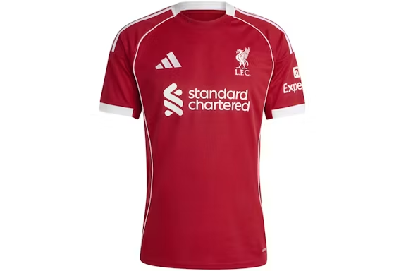 adidas Liverpool FC 2025/26 Home Jersey Strawberry Red