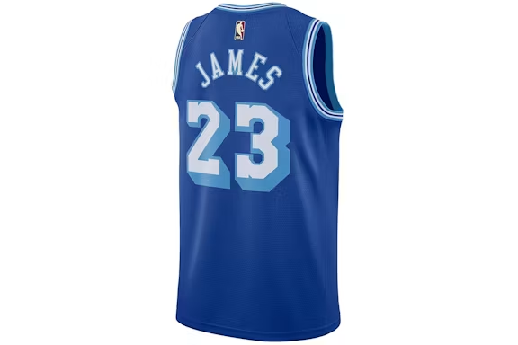 Nike NBA Los Angeles Lakers 2020 Lebron James Classic Edition Swingman Jersey Rush Blue