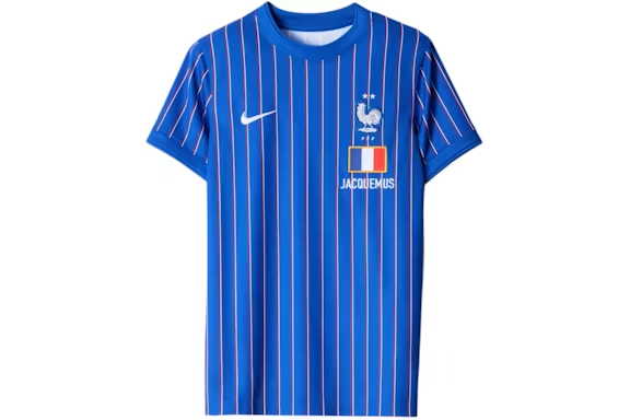 Nike x Jacquemus France Pre-Match Jersey Blue Stripes