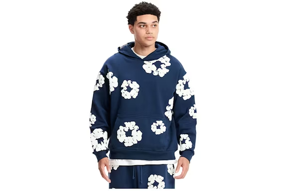 Denim Tears The Cotton Wreath Sweatshirt Navy