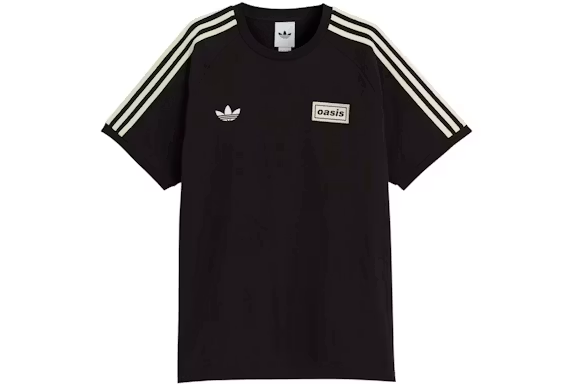 adidas x Oasis Tour 3-Stripes T-Shirt Black
