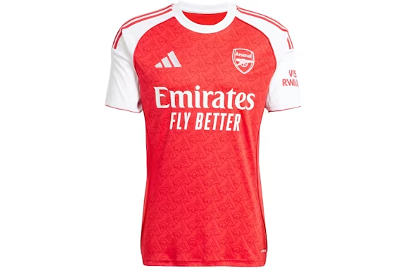 adidas Arsenal 25/26 Home Jersey Better Scarlet/White