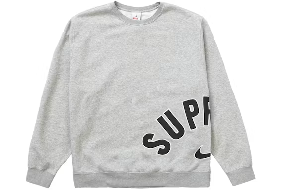 Supreme Nike Arc Crewneck Heather Grey