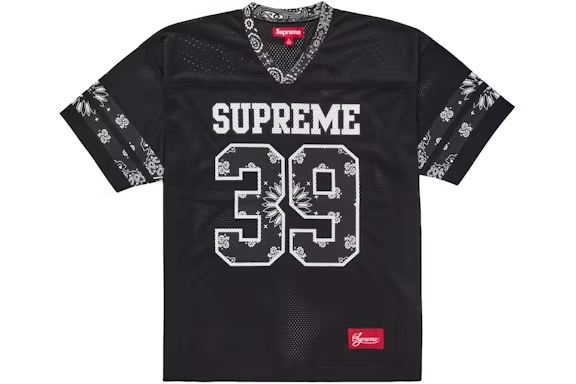 Supreme Bandana Football Jersey Black