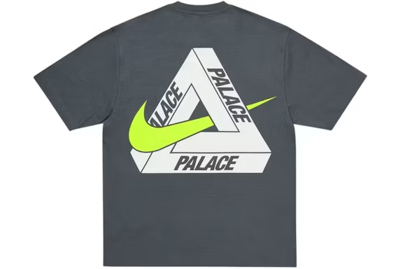 Palace x Nike Tri Swoosh T-Shirt Charcoal