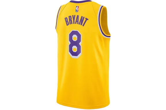 Nike NBA Los Angeles Lakers Icon Edition Kobe Bryant Swingman Jersey Amarillo/Purple/White