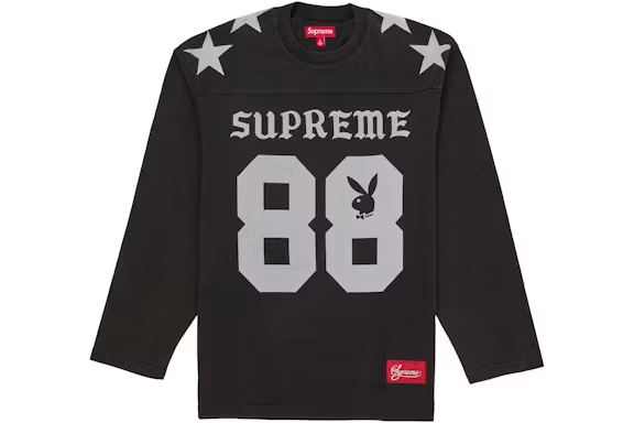 Supreme Playboy L/S Football Top Black