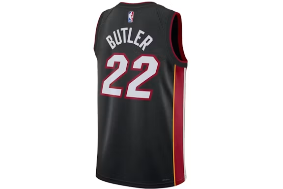 Nike NBA Miami Heat Jimmy Butler Jersey Black/White/Red
