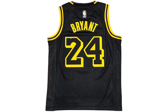 Nike Kids Los Angeles Lakers Kobe Bryant Black Mamba Swingman Jersey Black/Gold