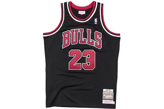 Chicago Bulls Alternate 1997-98 Michael Jordan Authentic Jersey Black
