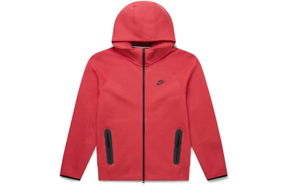 Nike Sportswear Tech Fleece Windrunner Full-Zip Hoodie Light University Red Heather/Black