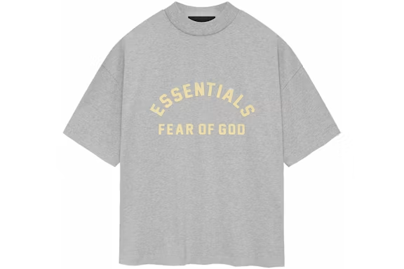 Fear of God Essentials Heavy Jersey Crewneck Tee Light Heather Grey