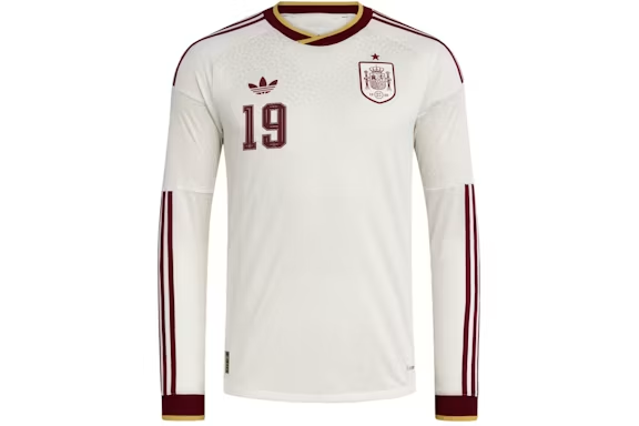 adidas Spain 26 Away Authentic Yamal L/S Jersey Off White