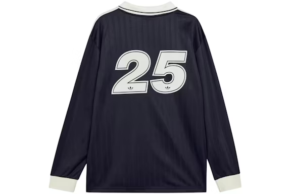adidas x Oasis Tour Jacquard Stripe L/S Jersey Black/Cream White