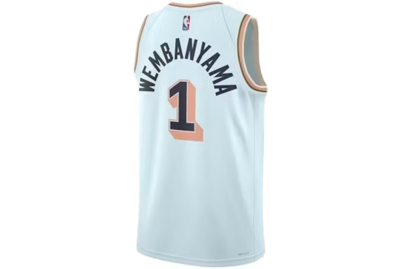 Nike NBA San Antonio Spurs Victor Wembanyama 1 2024/25 City Edition Swingman Jersey Celestine Blue