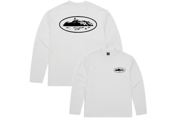 Corteiz OG Island L/S Tee White