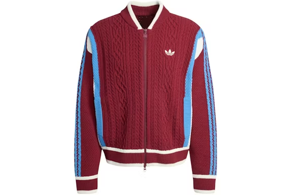 adidas Retro Remix Cardigan Shadow Red Off White Ash Blue