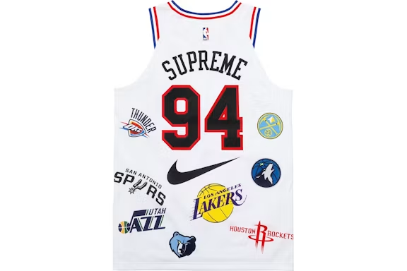 Supreme Nike/NBA Teams Authentic Jersey White