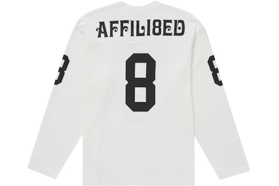 Supreme Affiliated L/S Football Top White