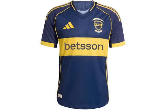 adidas Boca 25/26 Home Authentic Jersey Night Indigo Bold Gold