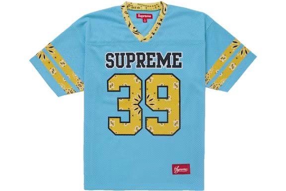 Supreme Bandana Football Jersey Blue