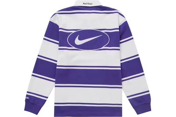 Supreme Nike Stripe Rugby Purple