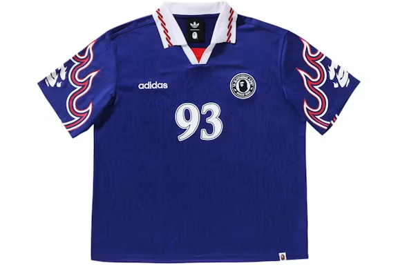 adidas x BAPE Flame Jersey Blue