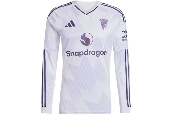 adidas 25/26 Long Sleeve Away Jersey Manchester United White