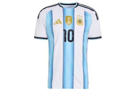 adidas Argentina 26 Home Authentic Messi Jersey White/Icey Blue/Light Blue