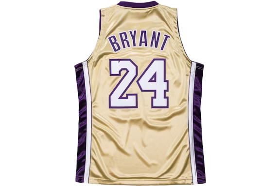 Kobe Bryant HOF NBA Authentic Jersey Gold