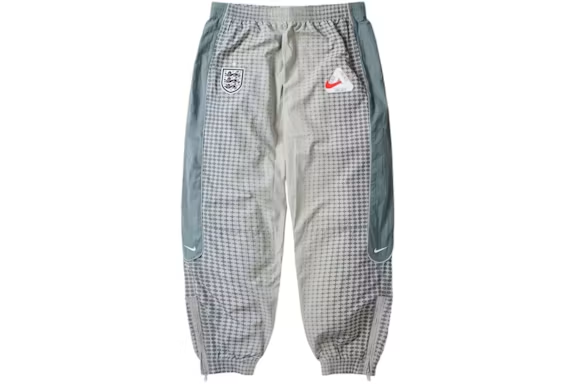 Palace x Nike England Solo Swoosh Track Pants Pewter Grey/Cool Grey/Bright Crimson