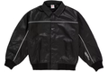 Supreme Nike Leather Varsity Jacket Black