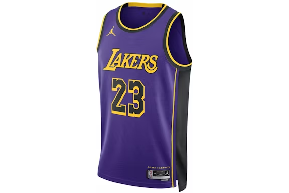 Nike NBA Los Angeles Lakers Statement Edition LeBron James Jersey Field Purple