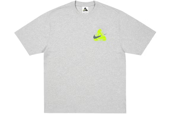 Palace x Nike Tri Swoosh T-Shirt Grey Marl