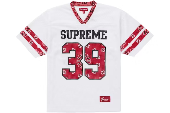 Supreme Bandana Football Jersey White