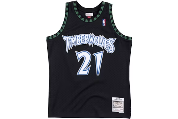 Minnesota Timberwolves Alternate 1997-98 Kevin Garnett Swingman Jersey Black