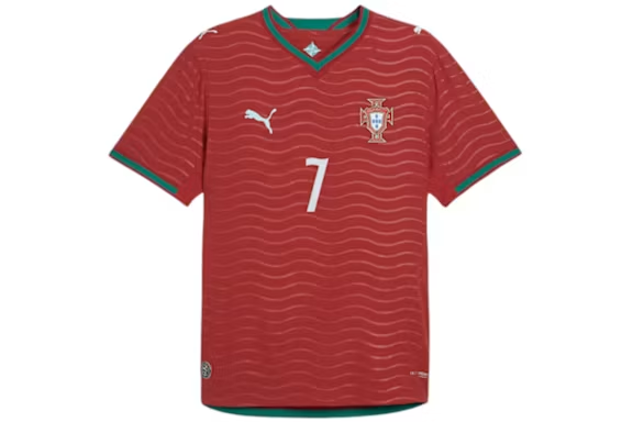 Puma Portugal 2026 Home Player Authentic Jersey Club Red/Green Lagoon