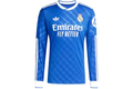adidas Real Madrid 25/26 Long Sleeve Third Jersey Blue Bird