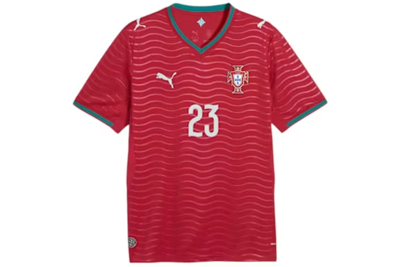 Puma Portugal 2026 Home Player Jersey Club Red/Green Lagoon