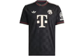 adidas FC Bayern 25/26 Third Jersey Black Halo Ivory