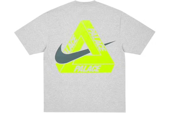 Palace x Nike Tri Swoosh T-Shirt Grey Marl