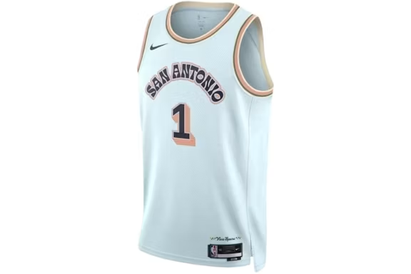 Nike NBA San Antonio Spurs Victor Wembanyama 1 2024/25 City Edition Swingman Jersey Celestine Blue