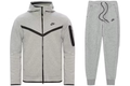 Nike Sportswear Tech Fleece Hoodie & Joggers Set (FW24) Dark Grey Heather/Black