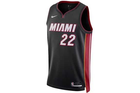 Nike NBA Miami Heat Jimmy Butler Jersey Black/White/Red