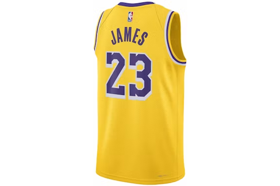 Nike NBA Los Angeles Lakers Icon Edition LeBron James 2022/23 Jersey Amarillo